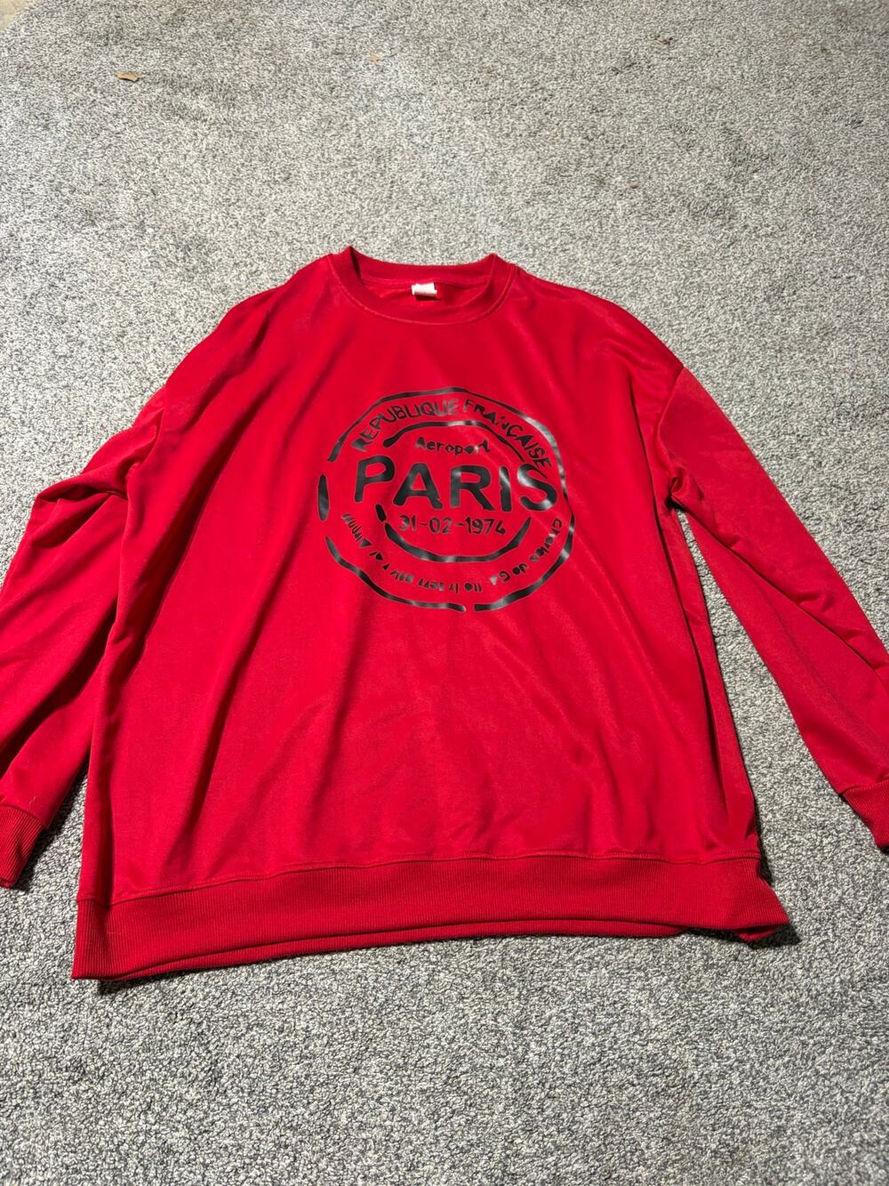 3x adult paris sweatshirt